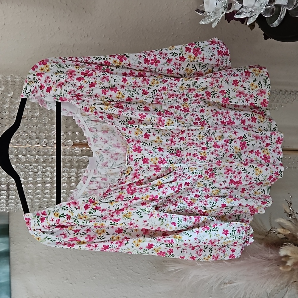 No Boundries Peplum Floral Top